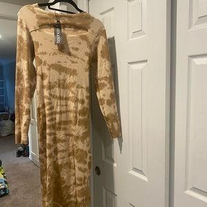 Tie dye midi dress